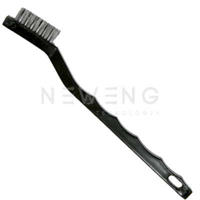 Fotografia escova para limpeza de instrumentais cirúrgicos em aço inox Stericontrol.