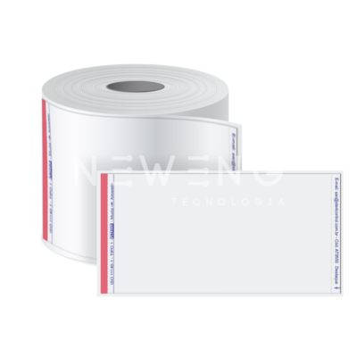 Fotografia etiquetas em branco de tyvek.
