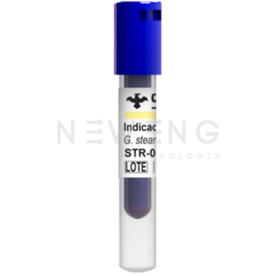 Fotografia indicador biológico de 1h para vapor Stericontrol.