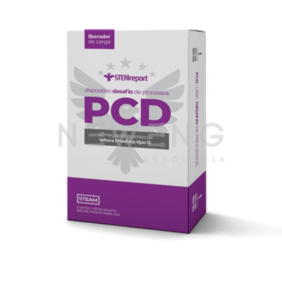 Fotografia pacote teste desafio com integrador quimico tipo i5 Stericontrol.